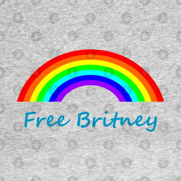 Rainbow Typography for Free Britney by ellenhenryart